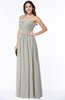 ColsBM Lily Platinum Plain A-line Strapless Chiffon Ruching Plus Size Bridesmaid Dresses
