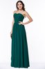 ColsBM Lily Shaded Spruce Plain A-line Strapless Chiffon Ruching Plus Size Bridesmaid Dresses