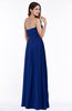 ColsBM Lily Sodalite Blue Plain A-line Strapless Chiffon Ruching Plus Size Bridesmaid Dresses