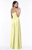 ColsBM Lily Wax Yellow Plain A-line Strapless Chiffon Ruching Plus Size Bridesmaid Dresses