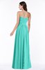 ColsBM Leslie Blue Turquoise Classic Strapless Sleeveless Zipper Floor Length Ribbon Plus Size Bridesmaid Dresses