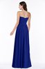 ColsBM Leslie Electric Blue Classic Strapless Sleeveless Zipper Floor Length Ribbon Plus Size Bridesmaid Dresses