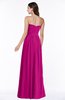 ColsBM Leslie Hot Pink Classic Strapless Sleeveless Zipper Floor Length Ribbon Plus Size Bridesmaid Dresses