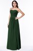 ColsBM Leslie Hunter Green Classic Strapless Sleeveless Zipper Floor Length Ribbon Plus Size Bridesmaid Dresses