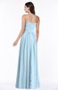 ColsBM Leslie Ice Blue Classic Strapless Sleeveless Zipper Floor Length Ribbon Plus Size Bridesmaid Dresses