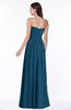 ColsBM Leslie Moroccan Blue Classic Strapless Sleeveless Zipper Floor Length Ribbon Plus Size Bridesmaid Dresses