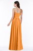 ColsBM Leslie Orange Classic Strapless Sleeveless Zipper Floor Length Ribbon Plus Size Bridesmaid Dresses