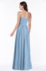 ColsBM Leslie Sky Blue Classic Strapless Sleeveless Zipper Floor Length Ribbon Plus Size Bridesmaid Dresses