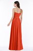 ColsBM Leslie Tangerine Tango Classic Strapless Sleeveless Zipper Floor Length Ribbon Plus Size Bridesmaid Dresses
