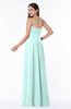 ColsBM Virginia Blue Glass Simple Sweetheart Sleeveless Chiffon Floor Length Ruching Plus Size Bridesmaid Dresses