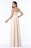 ColsBM Virginia Cream Pink Simple Sweetheart Sleeveless Chiffon Floor Length Ruching Plus Size Bridesmaid Dresses