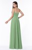 ColsBM Virginia Fair Green Simple Sweetheart Sleeveless Chiffon Floor Length Ruching Plus Size Bridesmaid Dresses