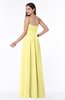 ColsBM Virginia Pastel Yellow Simple Sweetheart Sleeveless Chiffon Floor Length Ruching Plus Size Bridesmaid Dresses