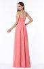 ColsBM Virginia Shell Pink Simple Sweetheart Sleeveless Chiffon Floor Length Ruching Plus Size Bridesmaid Dresses
