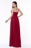 ColsBM Leyla Dark Red Modern A-line Sleeveless Zipper Chiffon Plus Size Bridesmaid Dresses