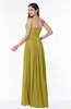 ColsBM Leyla Golden Olive Modern A-line Sleeveless Zipper Chiffon Plus Size Bridesmaid Dresses