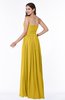 ColsBM Leyla Lemon Curry Modern A-line Sleeveless Zipper Chiffon Plus Size Bridesmaid Dresses