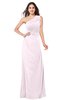 ColsBM Samantha Blush Vintage A-line Asymmetric Neckline Sleeveless Half Backless Draped Plus Size Bridesmaid Dresses