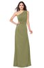 ColsBM Samantha Cedar Vintage A-line Asymmetric Neckline Sleeveless Half Backless Draped Plus Size Bridesmaid Dresses