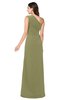 ColsBM Samantha Cedar Vintage A-line Asymmetric Neckline Sleeveless Half Backless Draped Plus Size Bridesmaid Dresses