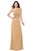 ColsBM Samantha Desert Mist Vintage A-line Asymmetric Neckline Sleeveless Half Backless Draped Plus Size Bridesmaid Dresses
