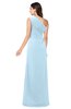 ColsBM Samantha Ice Blue Vintage A-line Asymmetric Neckline Sleeveless Half Backless Draped Plus Size Bridesmaid Dresses