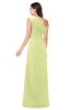 ColsBM Samantha Lime Green Vintage A-line Asymmetric Neckline Sleeveless Half Backless Draped Plus Size Bridesmaid Dresses