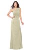 ColsBM Samantha Putty Vintage A-line Asymmetric Neckline Sleeveless Half Backless Draped Plus Size Bridesmaid Dresses