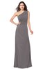 ColsBM Samantha Ridge Grey Vintage A-line Asymmetric Neckline Sleeveless Half Backless Draped Plus Size Bridesmaid Dresses