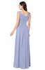ColsBM Tatiana Blue Heron Antique A-line V-neck Sleeveless Pleated Plus Size Bridesmaid Dresses
