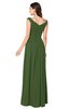 ColsBM Tatiana Garden Green Antique A-line V-neck Sleeveless Pleated Plus Size Bridesmaid Dresses