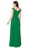 ColsBM Tatiana Green Antique A-line V-neck Sleeveless Pleated Plus Size Bridesmaid Dresses