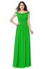 ColsBM Tatiana Jasmine Green Antique A-line V-neck Sleeveless Pleated Plus Size Bridesmaid Dresses