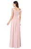 ColsBM Tatiana Pastel Pink Antique A-line V-neck Sleeveless Pleated Plus Size Bridesmaid Dresses
