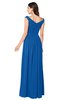 ColsBM Tatiana Royal Blue Antique A-line V-neck Sleeveless Pleated Plus Size Bridesmaid Dresses
