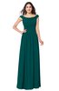 ColsBM Tatiana Shaded Spruce Antique A-line V-neck Sleeveless Pleated Plus Size Bridesmaid Dresses
