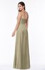 ColsBM Crystal Candied Ginger Plain Empire Sleeveless Chiffon Ruching Plus Size Bridesmaid Dresses