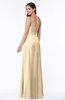 ColsBM Crystal Marzipan Plain Empire Sleeveless Chiffon Ruching Plus Size Bridesmaid Dresses