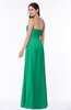 ColsBM Crystal Pepper Green Plain Empire Sleeveless Chiffon Ruching Plus Size Bridesmaid Dresses