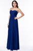 ColsBM Crystal Sodalite Blue Plain Empire Sleeveless Chiffon Ruching Plus Size Bridesmaid Dresses