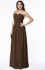ColsBM Kira Chocolate Brown Elegant Sleeveless Half Backless Chiffon Floor Length Pleated Plus Size Bridesmaid Dresses