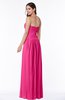 ColsBM Kira Fandango Pink Elegant Sleeveless Half Backless Chiffon Floor Length Pleated Plus Size Bridesmaid Dresses