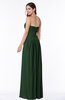 ColsBM Kira Hunter Green Elegant Sleeveless Half Backless Chiffon Floor Length Pleated Plus Size Bridesmaid Dresses