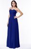 ColsBM Kira Nautical Blue Elegant Sleeveless Half Backless Chiffon Floor Length Pleated Plus Size Bridesmaid Dresses