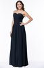 ColsBM Kira Navy Blue Elegant Sleeveless Half Backless Chiffon Floor Length Pleated Plus Size Bridesmaid Dresses