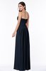 ColsBM Kira Navy Blue Elegant Sleeveless Half Backless Chiffon Floor Length Pleated Plus Size Bridesmaid Dresses