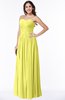 ColsBM Kira Pale Yellow Elegant Sleeveless Half Backless Chiffon Floor Length Pleated Plus Size Bridesmaid Dresses