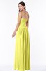 ColsBM Kira Pale Yellow Elegant Sleeveless Half Backless Chiffon Floor Length Pleated Plus Size Bridesmaid Dresses
