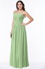ColsBM Kira Sage Green Elegant Sleeveless Half Backless Chiffon Floor Length Pleated Plus Size Bridesmaid Dresses