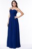 ColsBM Kira Sodalite Blue Elegant Sleeveless Half Backless Chiffon Floor Length Pleated Plus Size Bridesmaid Dresses